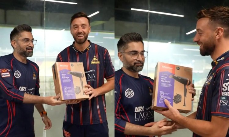 WATCH: जेम्स विंस ने लगाई मैच विनिंग सेंचुरी, ड्रेसिंग रूम में मिला हेयर ड्रायर