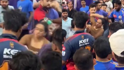 WATCH: DC vs MI मैच में जमकर चले लात-घूसे, लड़की के साथ हुई मारपीट, WATCH: DC vs MI मैच में जमकर चले लात-घूसे, लड़की के साथ हुई मारपीट,