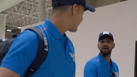 WATCH: मुंबई पहुंचे निकोलस पूरन, लैंड होते ही बोले- 'जय महाराष्ट्र'