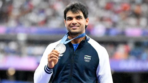 Paris: Men's Javelin throw medal ceremony at the Paris Olympics 2024