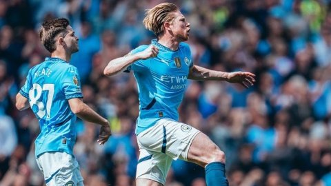 PL: De Bruyne inspires City's comeback in thrilling 5-2 win over Crystal Palace