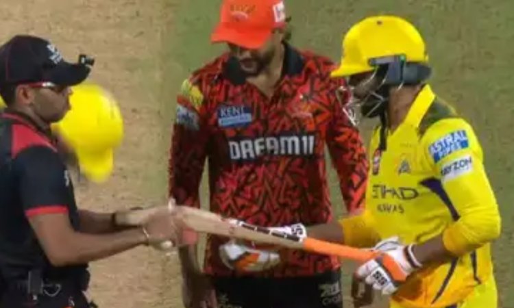 WATCH: चेपॉक में हुआ ड्रामा, जडेजा का बल्ला हुुआ बैट टेस्ट में फेल; ईशान किशन ने भी लिए मजे