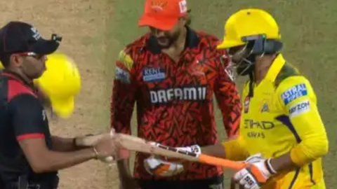 WATCH: चेपॉक में हुआ ड्रामा, जडेजा का बल्ला हुुआ बैट टेस्ट में फेल; ईशान किशन ने भी लिए मजे