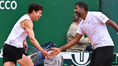 Rohan Bopanna and Ben Shelton lose in men's doubles quarterfinals of Monte Carlo Masters in Roquebru