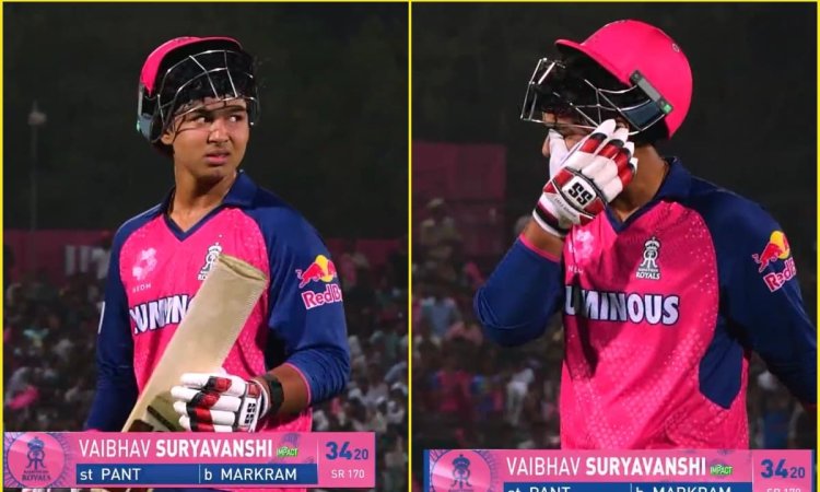 LIVE MATCH में आउट होने के बाद रोने लगे Vaibhav Suryavanshi, 14 साल की उम्र में किया है IPL डेब्यू; देखें VIDEO