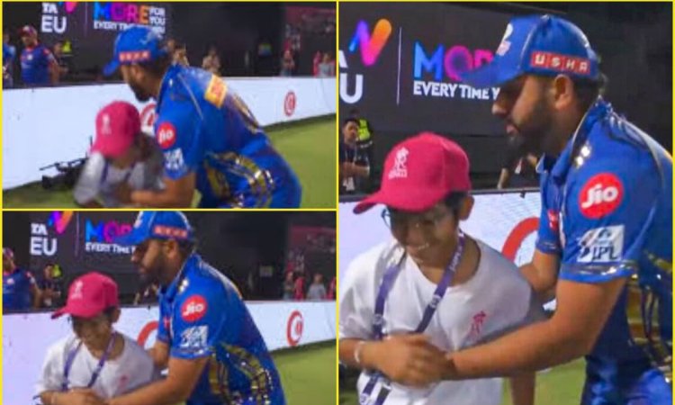 भागता हुआ आया फैन बॉय और फिर छुए रोहित के पैर, आप भी देखिए सोशल मीडिया पर VIRAL ये प्यारा VIDEO 