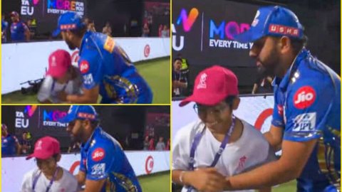 भागता हुआ आया फैन बॉय और फिर छुए रोहित के पैर, आप भी देखिए सोशल मीडिया पर VIRAL ये प्यारा VIDEO 