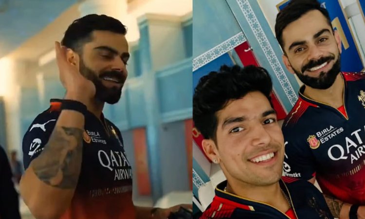 RCB डगआउट में देसी ठहाका, विराट बोले ‘दिमाग खाता है’, चिकारा का जवाब और भी जबरदस्त; VIDEO