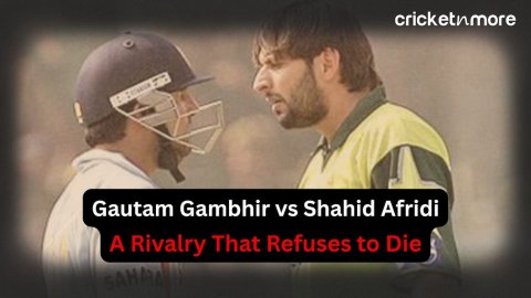 Cricket tales of rivalry Gautam Gambhir vs Shahid Afridi Fight Story