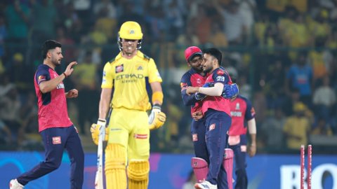 IPL 2025: Chennai Super Kings score 187 for 8 against Rajasthan Royals! ஐபிஎல் 2025: ராயல்ஸுக்கு 188 ரன்களை இலக்காக நிர்ணயித்தது சூப்பர் கிங்ஸ்!