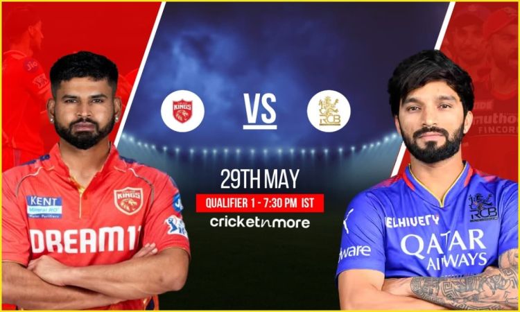 IPL 2025: पंजाब किंग्स बनाम रॉयल चैलेंजर्स बेंगलुरु, क्वालीफायर-1 के लिए ऐसी हो सकती है दोनों टीमों की प्लेइंग XI IPL 2025: पंजाब किंग्स बनाम रॉयल चैलेंजर्स बेंगलुरु, क्वालीफायर-1 के लिए ऐसी हो सकती है दोनों टीमों की प्लेइंग XI