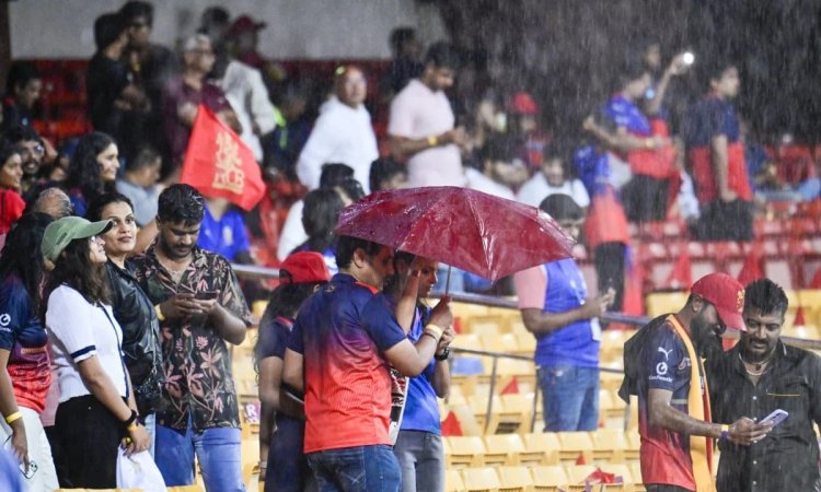 IPL 2025: Royal Challengers Bengaluru and Kolkata Knight Riders was called off due to heavy rain! ஐபிஎல் 2025: மழையால் கைவிடப்பட்ட போட்டி; பிளே ஆஃப் வாய்ப்பை இழந்தது கேகேஆர்!