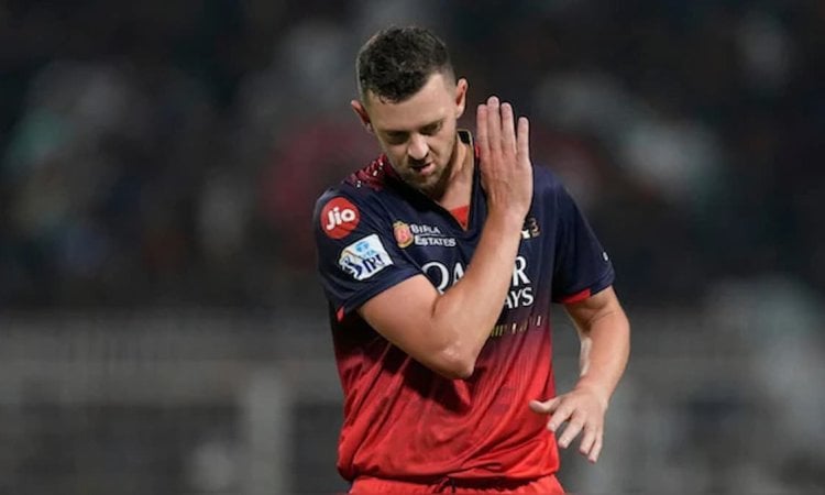Josh Hazlewood Adds To Rcb Worries Unlikely To Return To Ipl Due To Injury And Wtc Commitment ஐபிஎல் 2025: பிளே ஆஃப் போட்டிகளை தவறவிடும் ஜோஷ் ஹேசில்வுட்!
