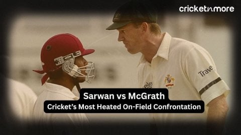 Ramnaresh Sarwan-Glenn McGrath Fight