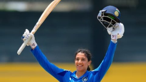 Smriti Mandhana's 116 powers India to 342/7 against Sri Lanka in the Women's Tri-series final! முத்தரப்பு ஒருநாள் தொடர்: ஸ்மிருதி மந்தனா அபார சதம்; இலங்கை அணிக்கு 243 டார்கெட்!