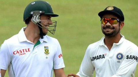 'True Legend': AB De Villiers Leads Tribute As Virat Kohli Calls Time On Test Career இந்த வடிவத்தின் உண்மையான ஜாம்பவான் - விராட் கோலிக்கு ஏபிடி வில்லியர்ஸ் வாழ்த்து!