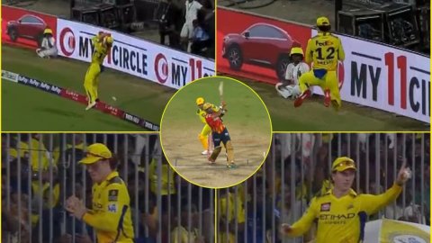 Baby AB ने दिलाई AB de Villiers की याद, बाउंड्री पर पकड़ा IPL 2025 का सबसे तगड़ा कैच; देखें VIDEO Baby AB ने दिलाई AB de Villiers की याद, बाउंड्री पर पकड़ा IPL 2025 का सबसे तगड़ा कैच; देखें VIDEO