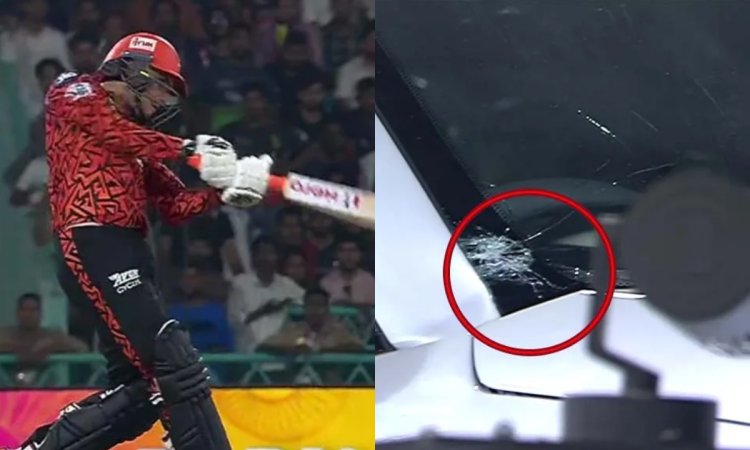VIDEO: अभिषेक शर्मा ने भुवी को मारा गगनचुंबी छक्का, तोड़ा डाला गाड़ी का शीशा