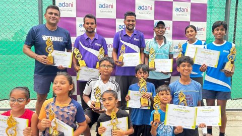Adani Sportsline's state-level tennis tournament concludes with record participation