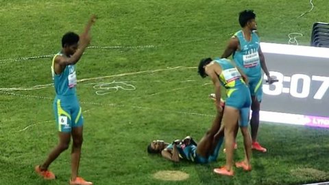 Asian Athletics C'ships: India wins gold in 4x400m mixed relay, Tejaswin bags decathlon silver