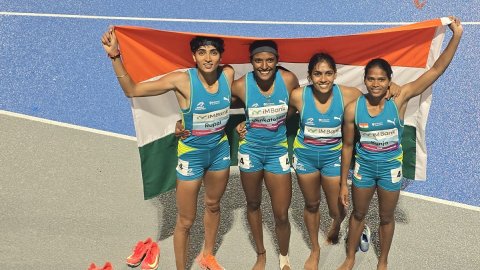 Asian Athletics: Women's 4x400 relay team, Jyothi, Sable shine on golden day for India in Gumi (Ld)