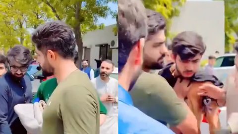 VIDEO: बाबर आज़म ने सड़क पर की फैन के साथ हाथापाई, एक शख्स को धक्का भी दिया VIDEO: बाबर आज़म ने सड़क पर की फैन के साथ हाथापाई, एक शख्स को धक्का भी दिया