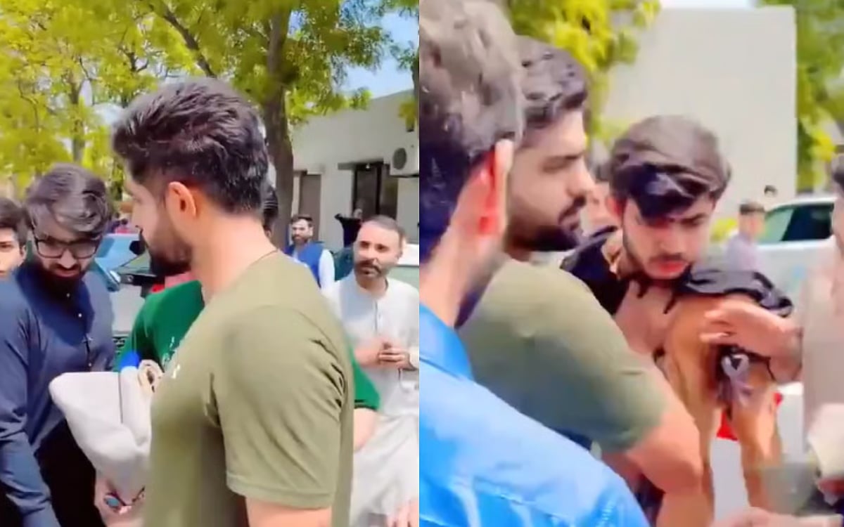 Rahil Azam Fight VIDEO: बाबर आज़म ने सड़क पर की फैन के साथ हाथापाई, एक शख्स को धक्का भी ...