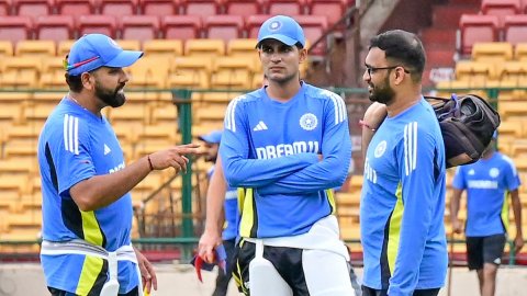 Bengaluru: Team India's practice session ahead of the first Test match against New Zealand Bengaluru: Team India's practice session ahead of the first Test match against New Zealand