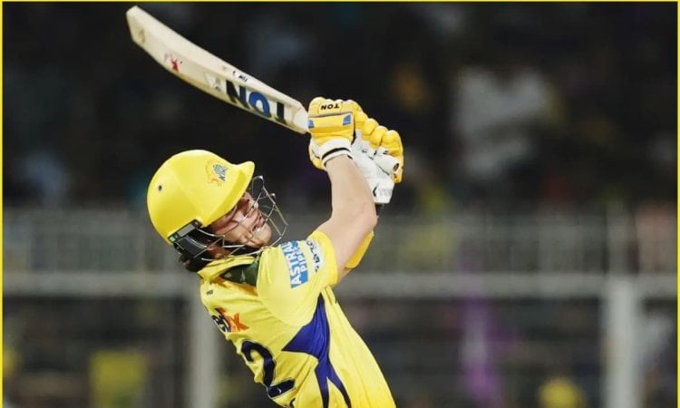 Dewald Brevis Created History Smashed Second Fastest Half Century For Csk In Ipl அதிவேக அரைசதம்; ரஹானே, மொயீன் அலி சாதனையை சமன்செய்த டெவால்ட் பிரீவிஸ்!