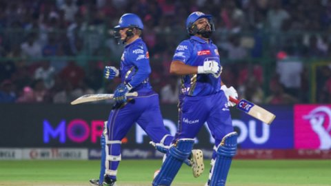 IPL 2025: Rickleton, Rohit fifties, Suryakumar and Hardik cameos power MI to 217/2