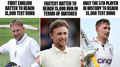 Joe Root Slowest to 13,000 Test runs in term of innings and fastest in term of matches Joe Root सबसे तेज और सबसे धीरे 13000 टेस्ट रन बनाने वाले क्रिकेटर बने, 148 साल में पहली बार हुआ ऐसा