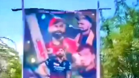 Karnataka Police arrest three RCB fans for sacrificing goat in front of Virat Kohli cutout