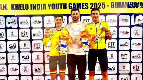 KIYG 2025: Endurance, father’s backing fuel cyclist Harshita Jakhar’s triple gold haul