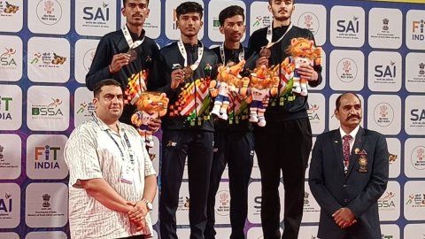 KIYG 2025: Jithin Arjunan leads pack of five boys in rewriting meet records