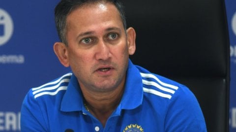 Mumbai: Indian Cricket Team Captain Rohit Sharma And Men's Selection Committee Chairman Ajit Agarkar