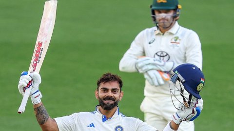  Perth: 3rd day of the first cricket test between Australia and India