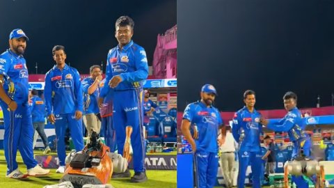 WATCH: 'जाओ ना हाथ लगाओ उसको', रोहित और रॉबिन मिंज़ ने की रोबोट डॉग के साथ मस्ती