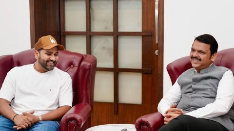 Rohit Sharma meets Devendra Fadnavis