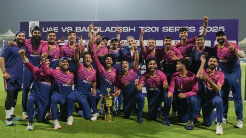 Skipper Waseem hails team spirit as UAE clinch T20I series against Bangladesh 