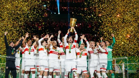 Stuttgart withstands late Bielefeld fightback for German Cup