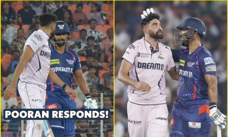 Nicholas Pooran ने मोहम्मद सिराज को दिखाया आईना, छक्का ठोककर दिया स्लेजिंग का जवाब; देखें VIDEO