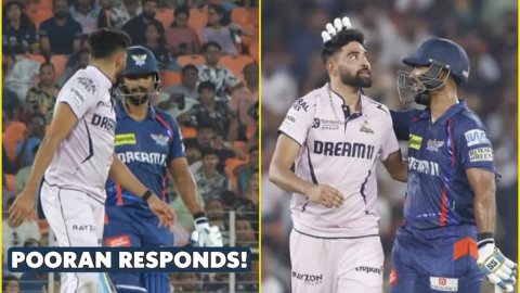 Nicholas Pooran ने मोहम्मद सिराज को दिखाया आईना, छक्का ठोककर दिया स्लेजिंग का जवाब; देखें VIDEO