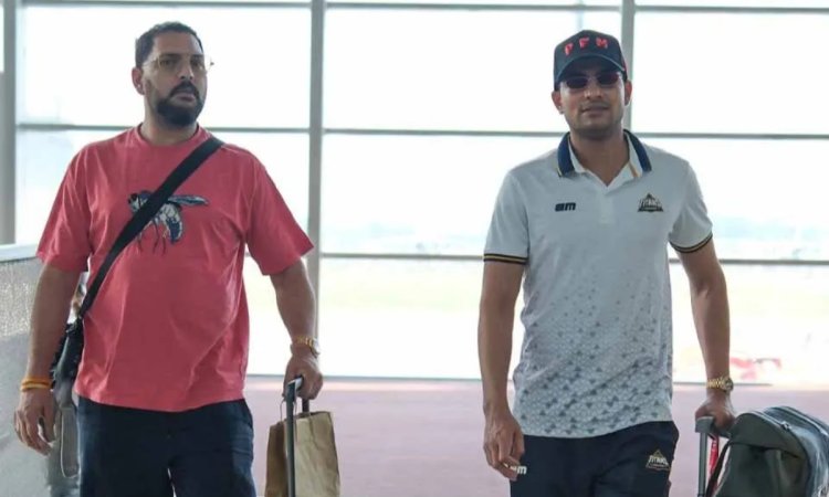 प्लेऑफ से पहले युवराज सिंह की शरण में पहुंचे शुभमन गिल, GT के कैंप में नजर आए युवी