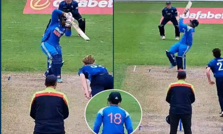 14 साल के वैभव सूर्यवंशी ने इंग्लैंड U19 पर किया हमला, सिर्फ 19 गेंदों में उड़ाए 48 रन, ठोक 5 छक्के 14 साल के वैभव सूर्यवंशी ने इंग्लैंड U19 पर किया हमला, सिर्फ 19 गेंदों में उड़ाए 48 रन, ठोक 5 छक्के