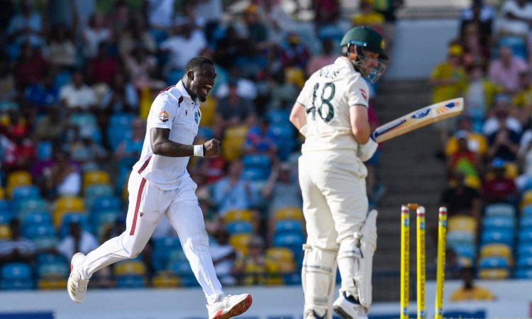 1st Test, Day 2: Australia Lead By 82 Runs As West Indies' Test On A Knife Edge 1st Test, Day 2: வெஸ்ட் இண்டீஸ் 190 ரன்னில் ஆல் அவுட்; மீண்டும் தடுமாறும் ஆஸ்திரேலியா!