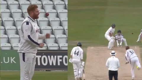 11 साल बाद थामी गेंद! ऑफ स्पिनर जॉनी बेयरस्टो का यह नया अंदाज़ सबको कर गया हैरान; VIDEO