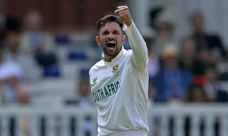 ZIM vs SA: Keshav Maharaj claims his 200th Test wicket first South African spinner to reach this mi சுழற்பந்து வீச்சாளராக அதிக டெஸ்ட் விக்கெட்டுகள்: கேஷவ் மஹாராஜ் புதிய சாதனை!