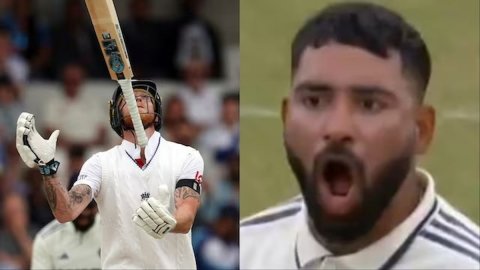 Ben Stokes को आउट कर दहाड़े Mohammed Siraj, ग़ुस्से में बल्ला हवा में उछाल बैठे इंग्लिश कप्तान; VIDE Ben Stokes को आउट कर दहाड़े Mohammed Siraj, ग़ुस्से में बल्ला हवा में उछाल बैठे इंग्लिश कप्तान; VIDE