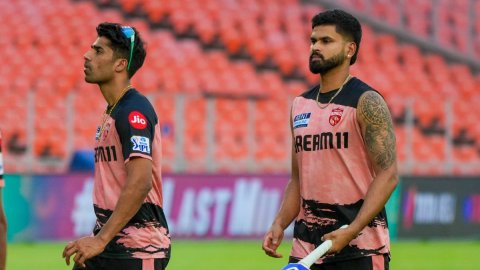 Ahmedabad: Punjab Kings players during a practice session ahead of the IPL Qualifier 2 match Ahmedabad: Punjab Kings players during a practice session ahead of the IPL Qualifier 2 match