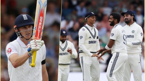 1st Test, Day 3: Jasprit Bumrah's brilliance with the ball gets India a 6-run advantage into the sec 1st Test, Day 3: சதத்தை தவறவிட்ட ஹாரி புரூக்; பும்ரா அசத்தல் பந்துவீச்சு - முன்னிலையில் இந்தியா!